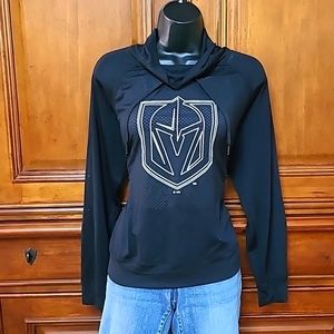 Vegas Golden Knights Mesh Cowl Neck Top